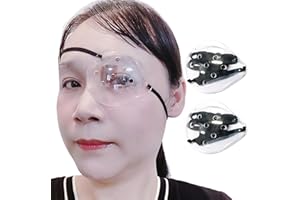 AMZVIO 2pcs Eye Shield After Cataract Surgery,Cataract Eye Shield for Sleeping With Extended Elastic Strap,Longer & Wider, Pl