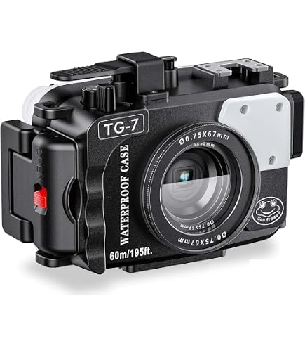 Amazon.com : Seafrogs 60m/195ft Underwater Camera Housing for