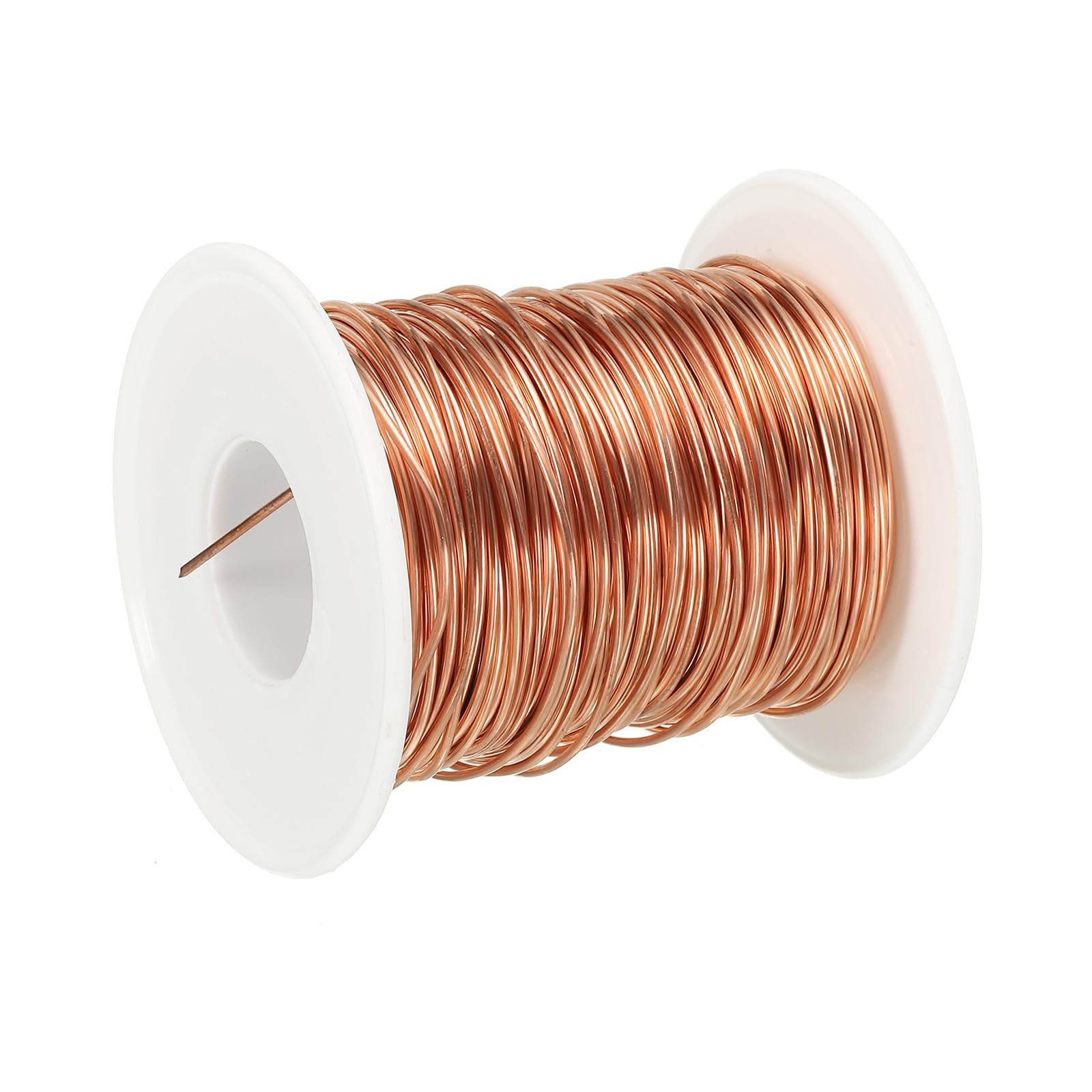 PATIKIL 131 Feet Solid Bare Copper Wire, 20 Gauge 99.9% Pure Copper Wire 1mm Soft Beading Wire Metal Plant Stem Ties for Jewelry Craft (40m)