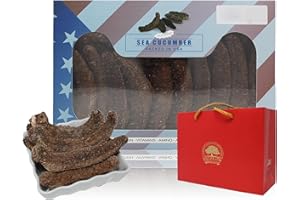 DABC OAK LAND DOL Wild Alaska Red Sea Cucumber 野生阿拉斯加紅海參 （Dried Sea Cucumber）- in Box (Medium 1lb/box)