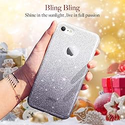 ESR iPhone 7 Case,Glitter Sparkle Bling Case [Three