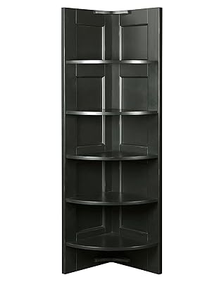 Broyhill New Vintage Corner Nik-Nak Shelf, Ebony