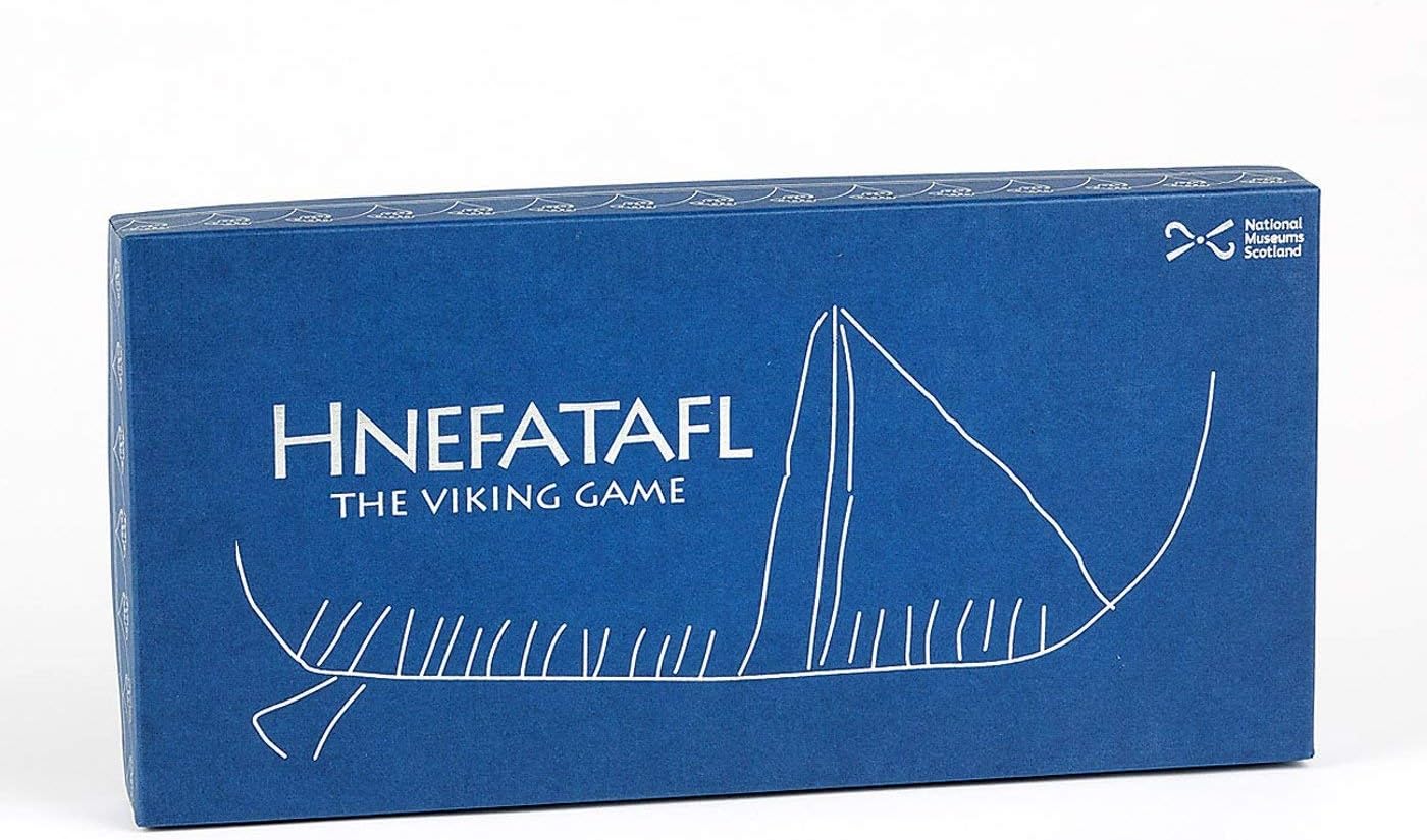 Hnefatafl - The Viking Game - Includes Uniquely Designed Cotton Drawstring Pouch/Bag For Playing Pieces, Blue Box, 29cm x 29cm - Image 5