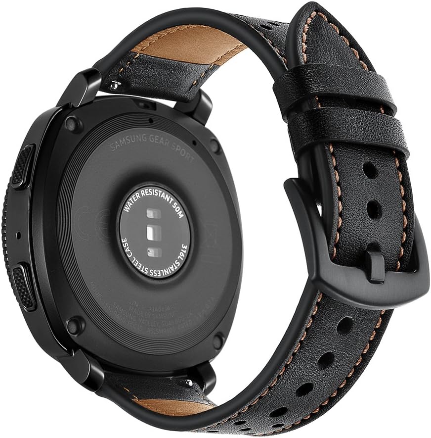 OXWALLEN Quick Release Top-Grain Leather Watch Band for Men and Women Choice of 18mm, 20mm, 22mm.