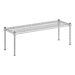 Zedfire 14" x 42" x 14" Chrome Wire Storage