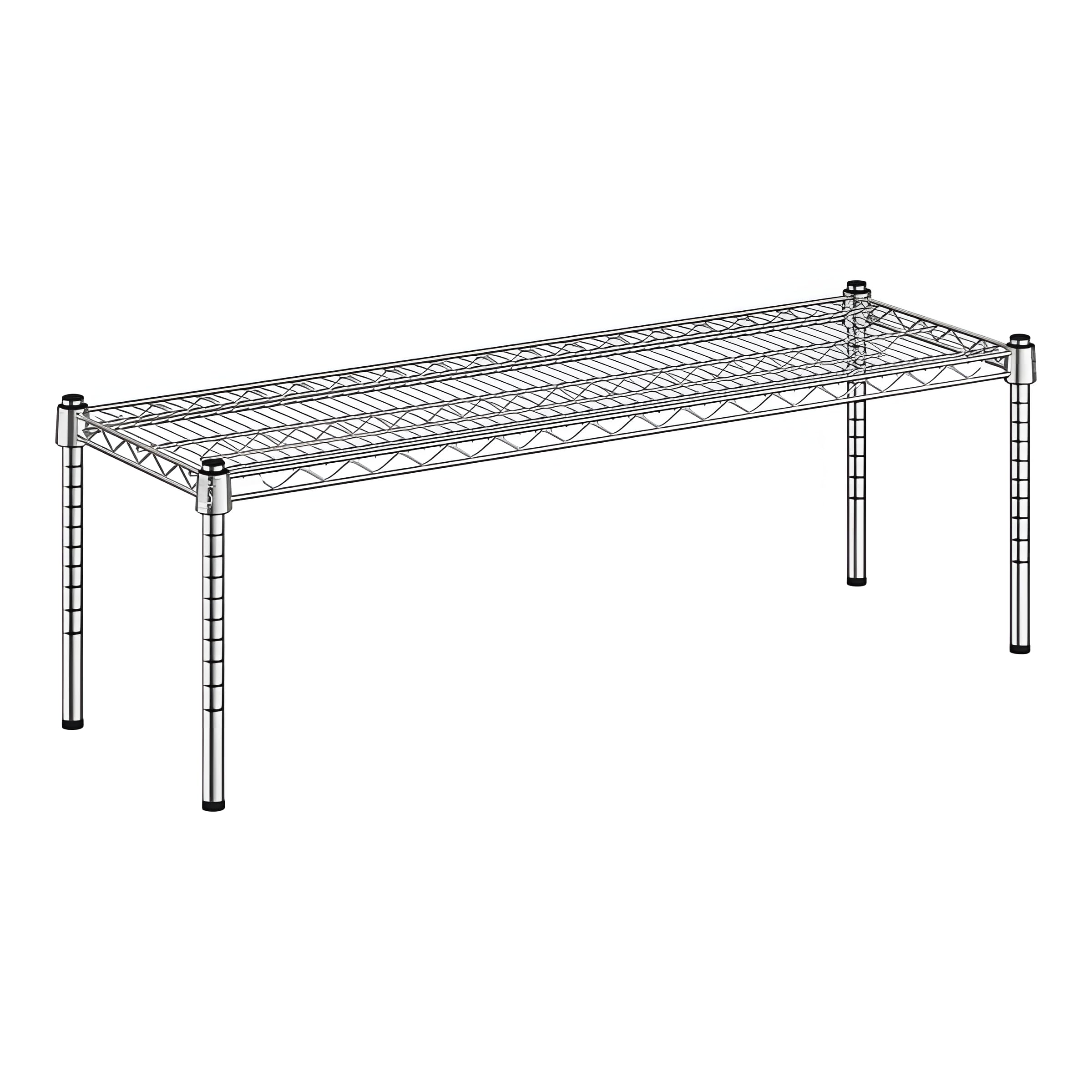 Zedfire 14" x 42" x 14" Chrome Wire Storage