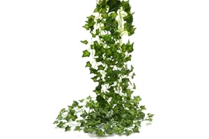 Beebel Ivy Garland 85Ft 12 Strands Artificial Fake Ivy Leaves Greenery Leaves Hanging Vines Plant Leaves Garland Home Garden Poison Ivy Costume