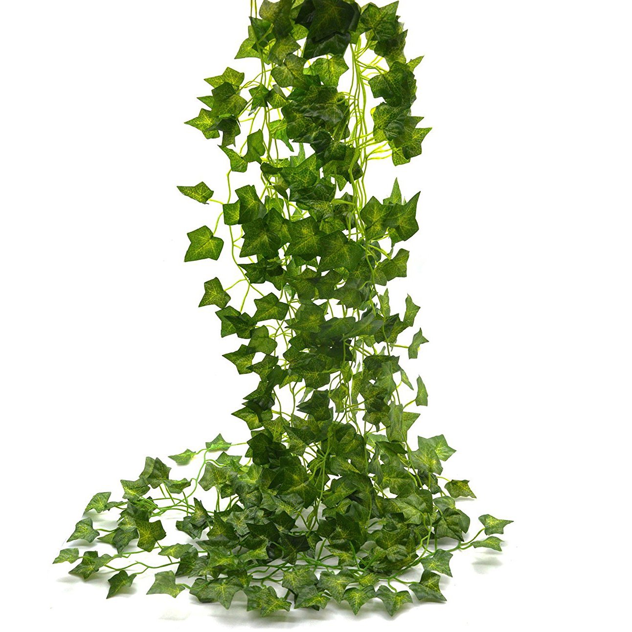 Photo 1 of Beebel Ivy Garland 85Ft 12 Strands Artificial Fake Ivy Leaves Greenery Leaves Hanging Vines Plant Leaves Garland Home Garden Poison Ivy Costume