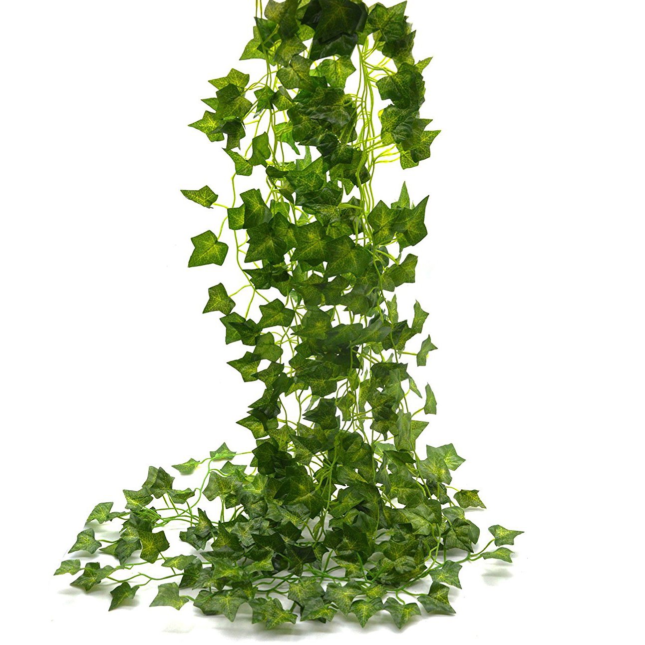 Beebel Ivy Garland 85Ft 12 Strands Artificial Fake Ivy Leaves Greenery Leaves Hanging Vines Plant Leaves Garland Home Garden Poison Ivy Costume