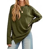 Cicy Bell Womens Oversized Sweaters Casual Long Sleeve Knit Pullover Tops Crewneck Trendy Slouchy Fall Tunic Tops