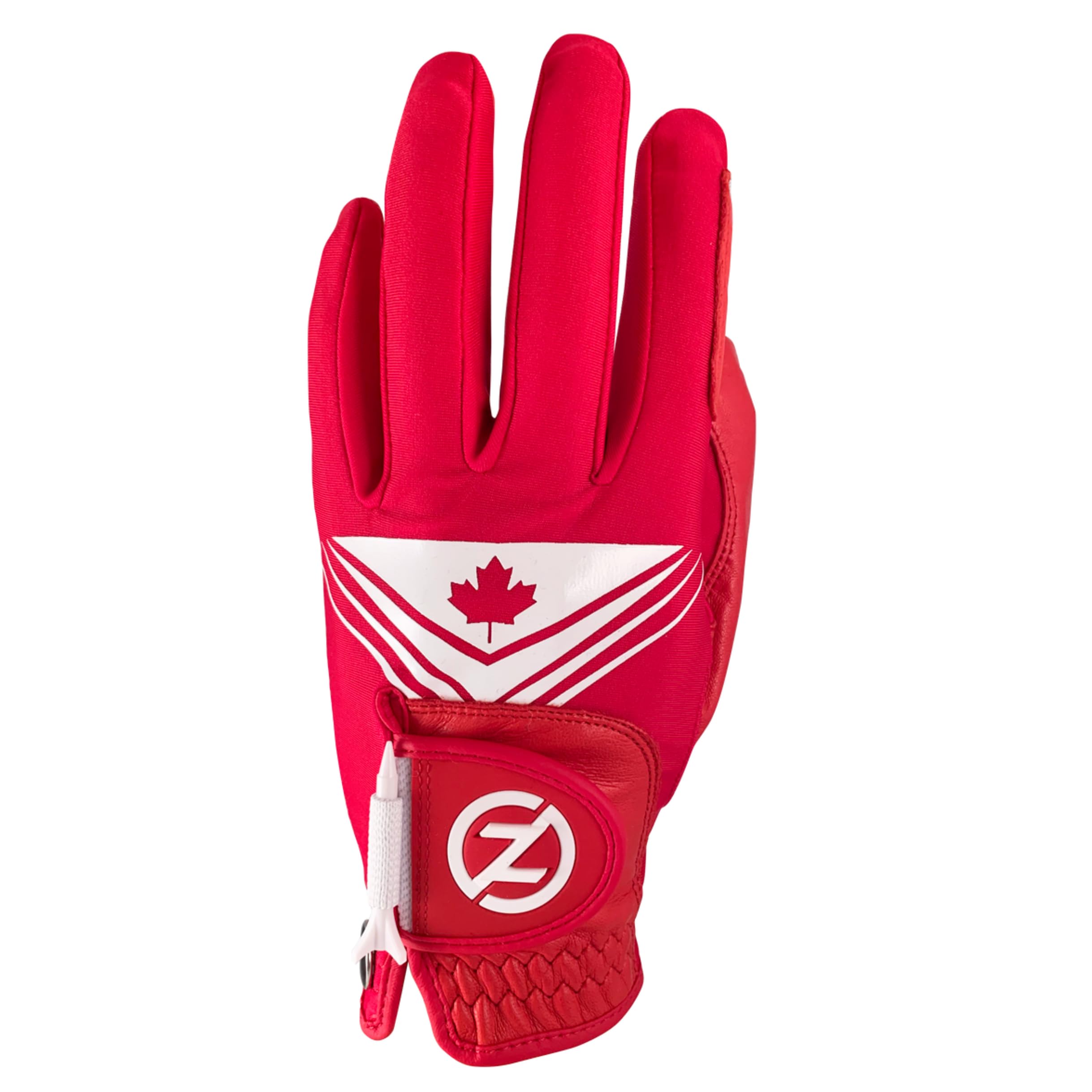 Zero Friction Limited Edition Men’s Cabretta Leather Golf Glove, Canada Left Hand, Red