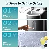 EUHOMY Nugget Ice Maker Chewable Ice Machine 6 Mins Self-Cleaning Quiet view 4