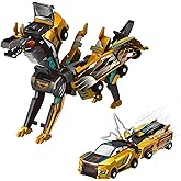 Dinosaur Collision Transforming Car, 2 in 1 Collision Deformation Cars, Transformation Car with Crash and Transform Feature P