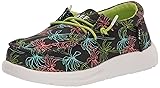 Reef Boy's Kids Cushion Coast Sneaker, Neon Palm, 5