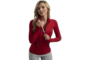 QUEENIEKE Women's Slim Fit Workout Jackets - Zip Up Athletic Running Jacket with Color-blocked Mesh & Thumb Holes