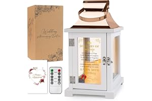 HN HAIINAA 50th Wedding Anniversary Lantern 50th Anniversary Wedding Gifts for Couple Parents Grandparents Husband Wife