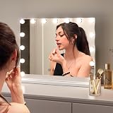 Ekasoco Hollywood Vanity Mirror with Lights, 15 Dimmable Bulbs, 58x46cm view 7