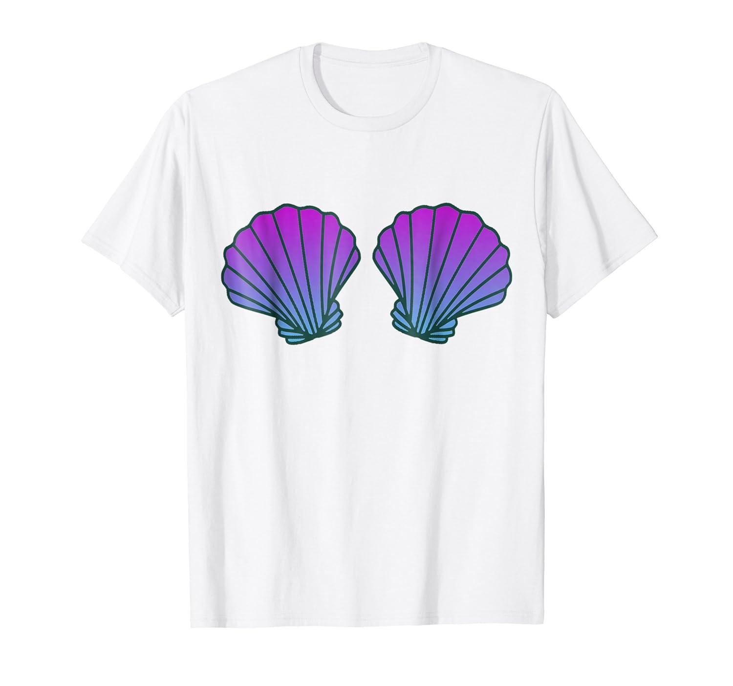 Mermaid Sea Shell T Shirt Teeln Lntee