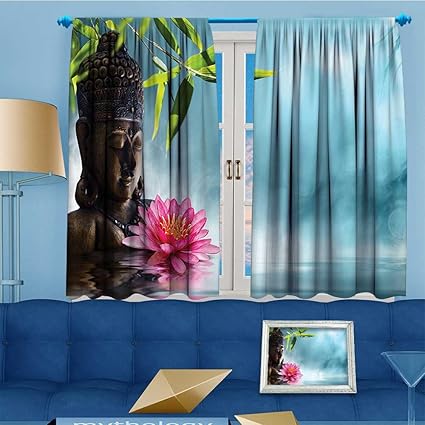Amazon Com Mikihome Abstract Decor Curtains Zen Meditation