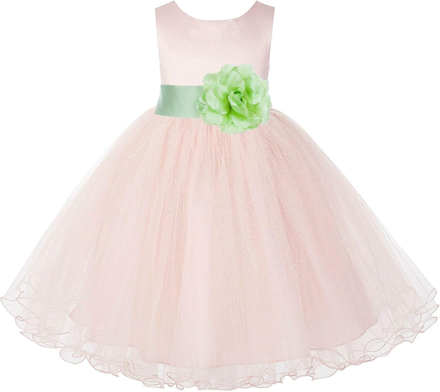 dark pink flower girl dresses