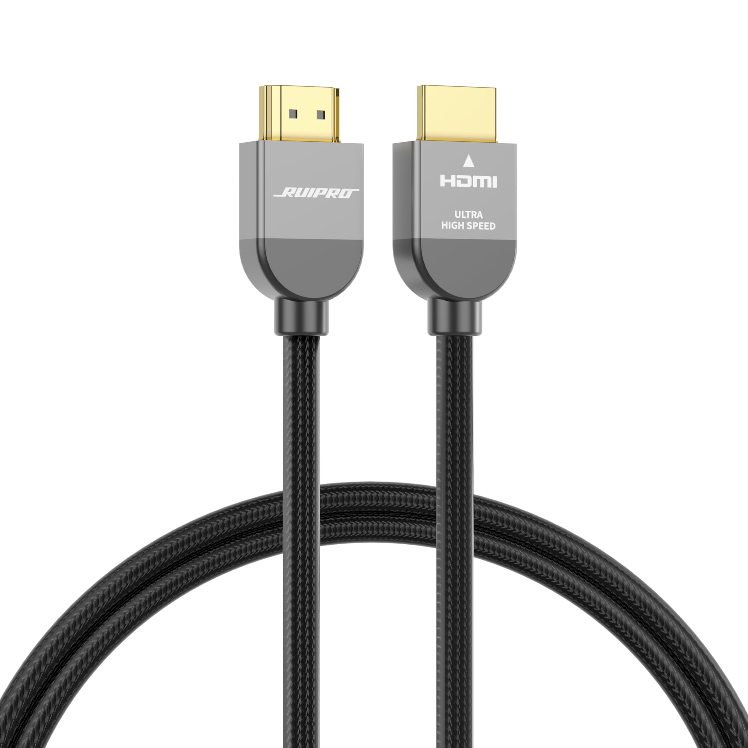 RUIPRO 8K Certified HDMI2.1 Cable 2m Ultra HD High Speed 48Gbps 8K@60Hz 4K@120Hz Dynamic HDR eARC HDCP 2.2/2.3 Compatible with Blu-ray Player HDTV Projector Home Theater TV Box Games