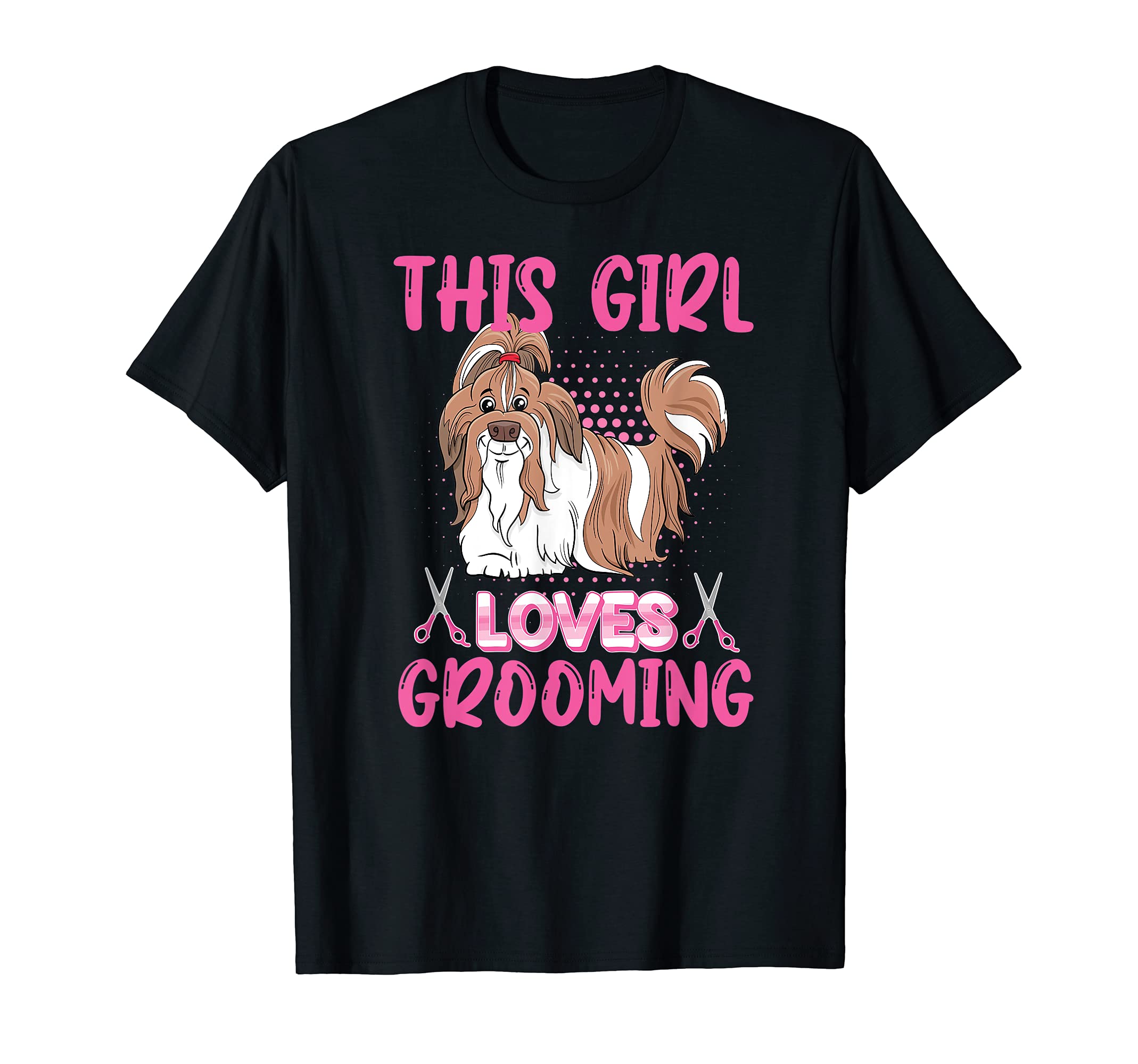 This Girl Loves Grooming - Dog Lover Cuddler Groomer Spa T-Shirt