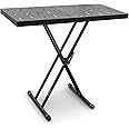 GRAVITY STANDS Set with Keyboard Stand X-Form Double and Rapid Desk (KSX 2 RD),Black
