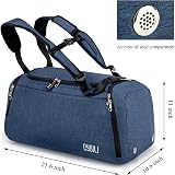 KASIBON 42L Sports Duffle Bag with Shoes Compartment Wet Pocket Carry On view 5