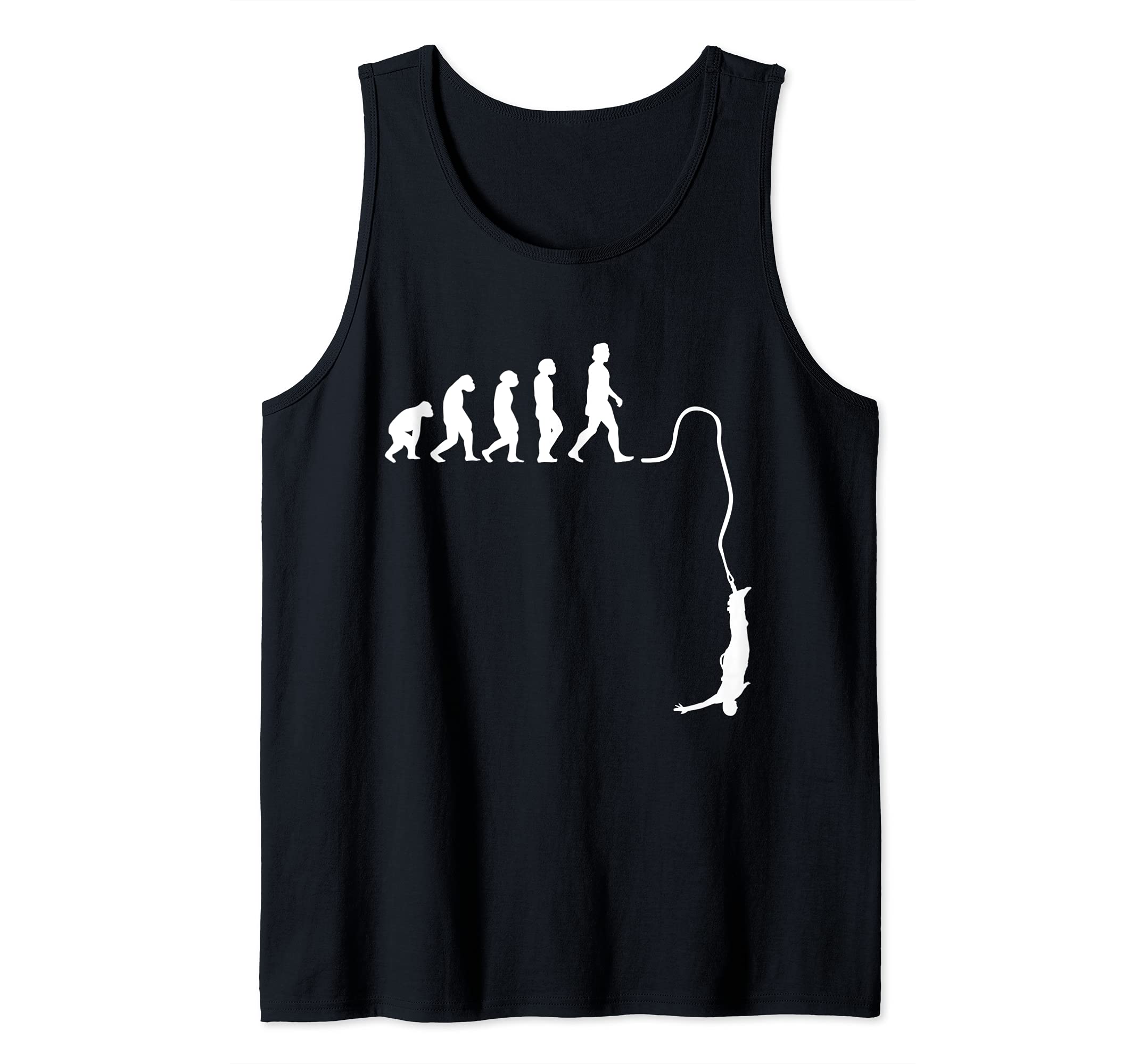 Bungee Jumping Evolution Men Extreme Sports Bungee Jumper Tank Top