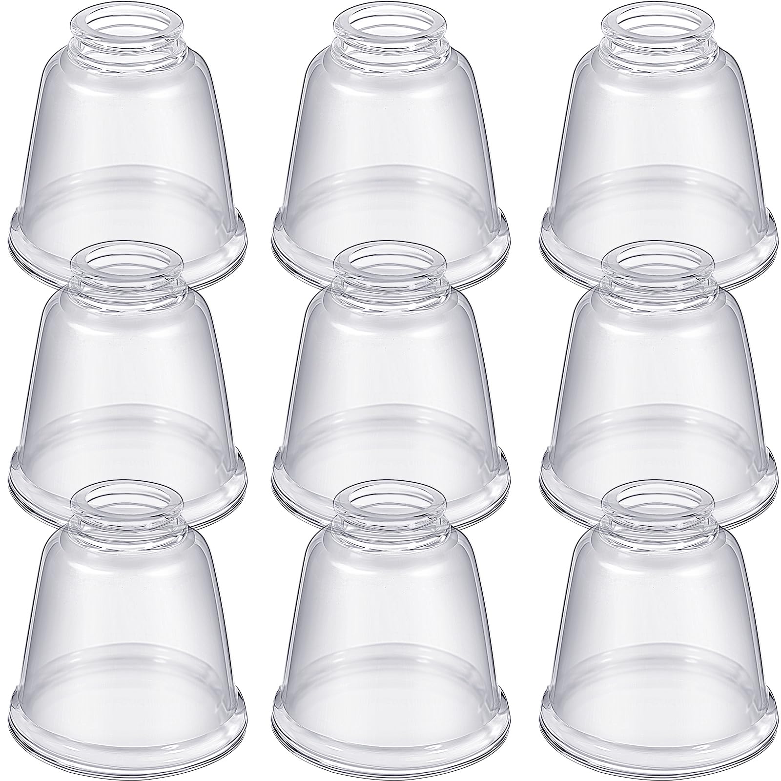 Retisee 9 Pcs Ceiling Fan Light Covers, Clear