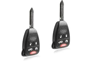 2X USARemote Key Fob Replacement for 2005 2006 2007 2008 2009 2010 2011 2012 2013 2014 Chrysler 200 300 Aspen Sebring Dodge Avenger Durango Jeep Commander Grand Cherokee Liberty 5-Button (OHT692427AA)