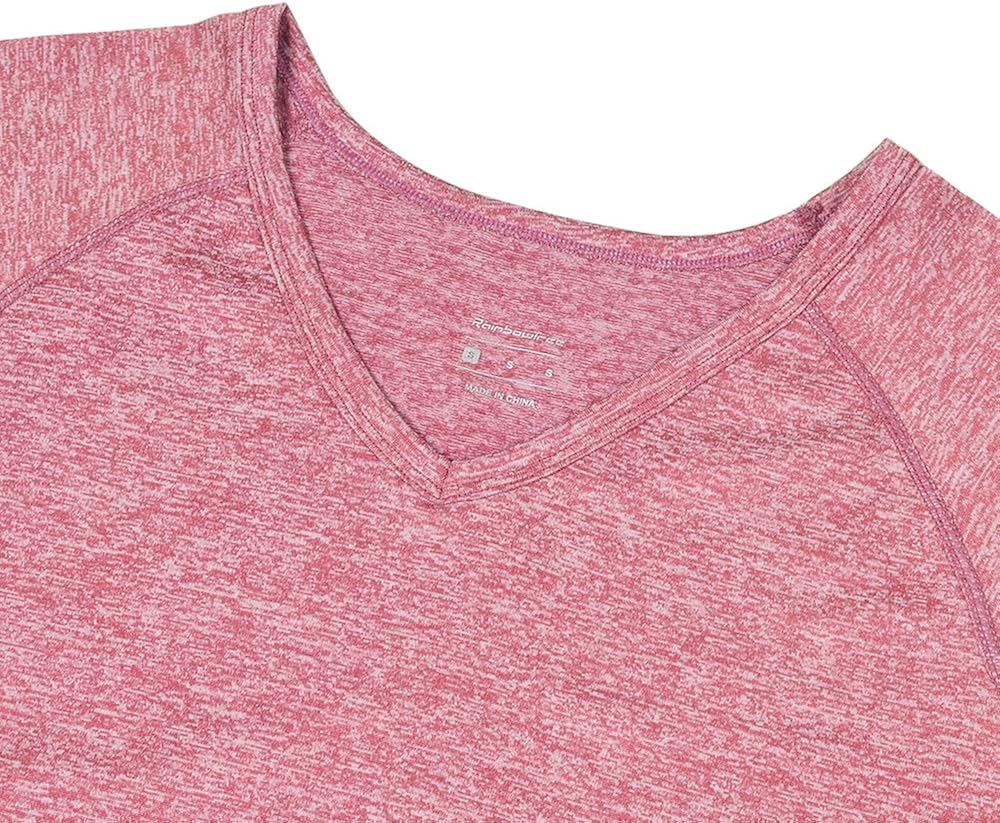 Pulchrumcs Tennis Shirts for Women Short Sleeves, T-Shirts Running Shirts V-Neck Performance Activewear Shirt,Loose Fit: Clothing