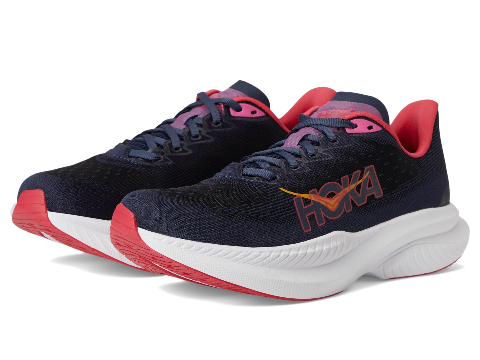 Hoka Women's Mach 6 Sneaker, Varsity Navy/Nautical