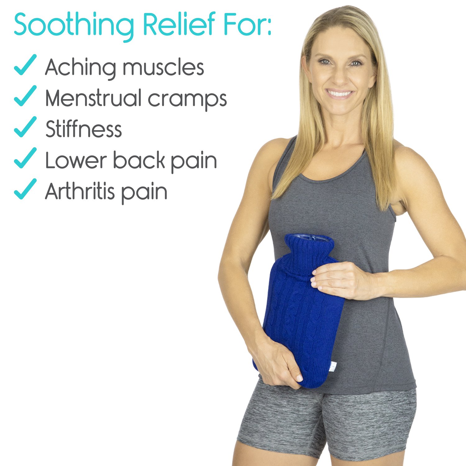 Arctic Flex Hot Water Bottle (XL 2 Liter) Heat Up Rubber Cold Pack