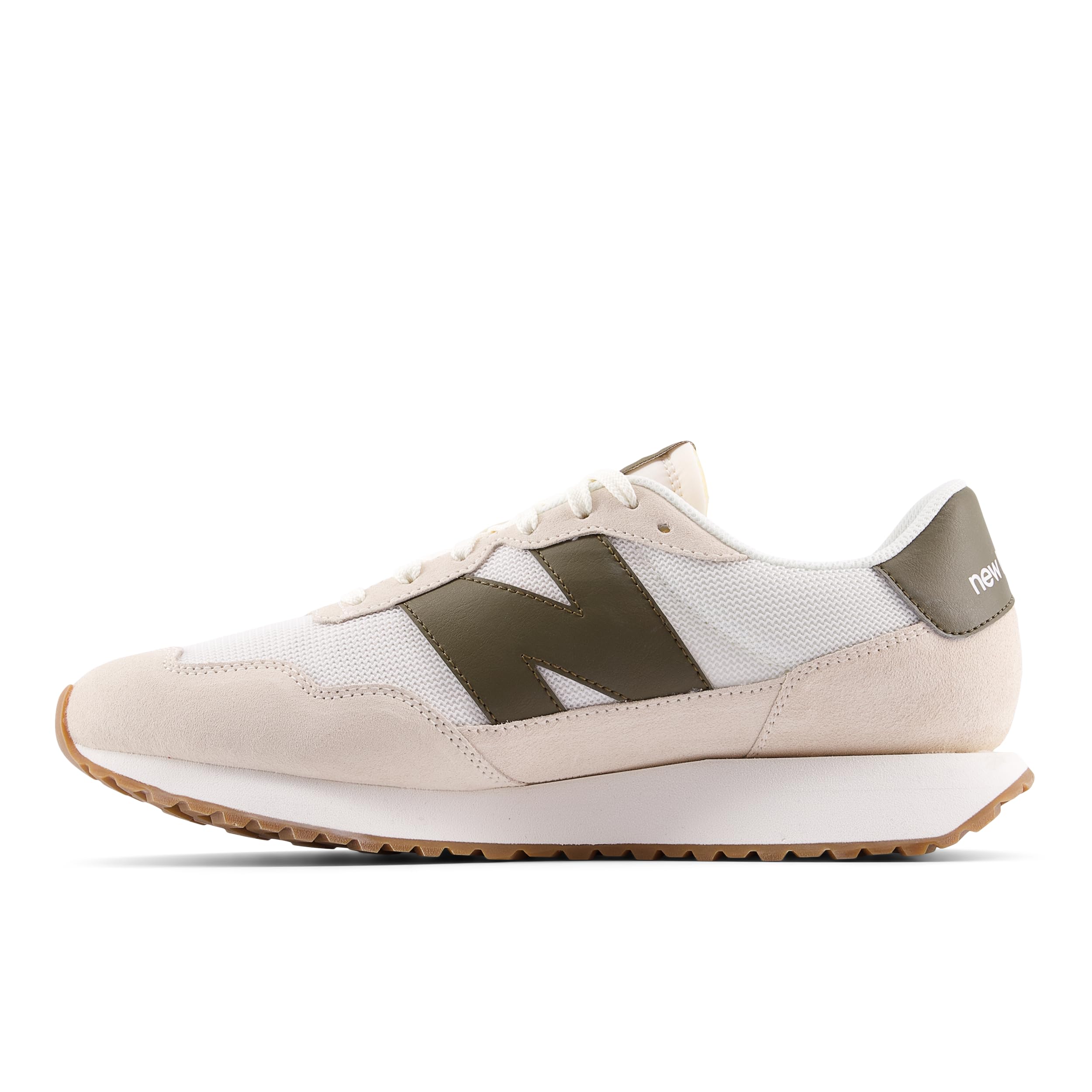 New Balance Men's 237 V1 Sneaker, Sea Salt/Woodland, 4 M Image