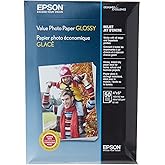 Epson Value Photo Paper Glossy, 4"x6", 50 Sheets (S400033)