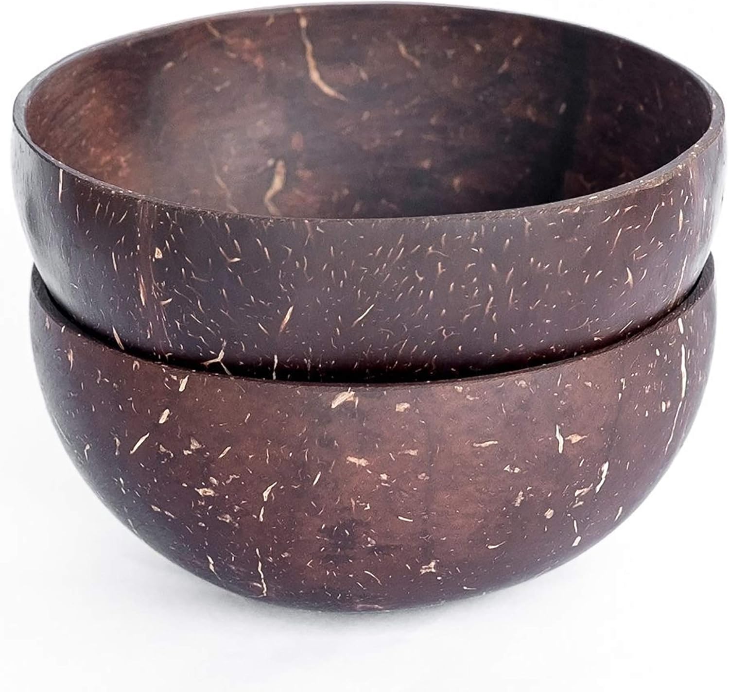 Coconut bowl,coconut shell 2 bowls,size 55.5 x 1.52 inch smoothies