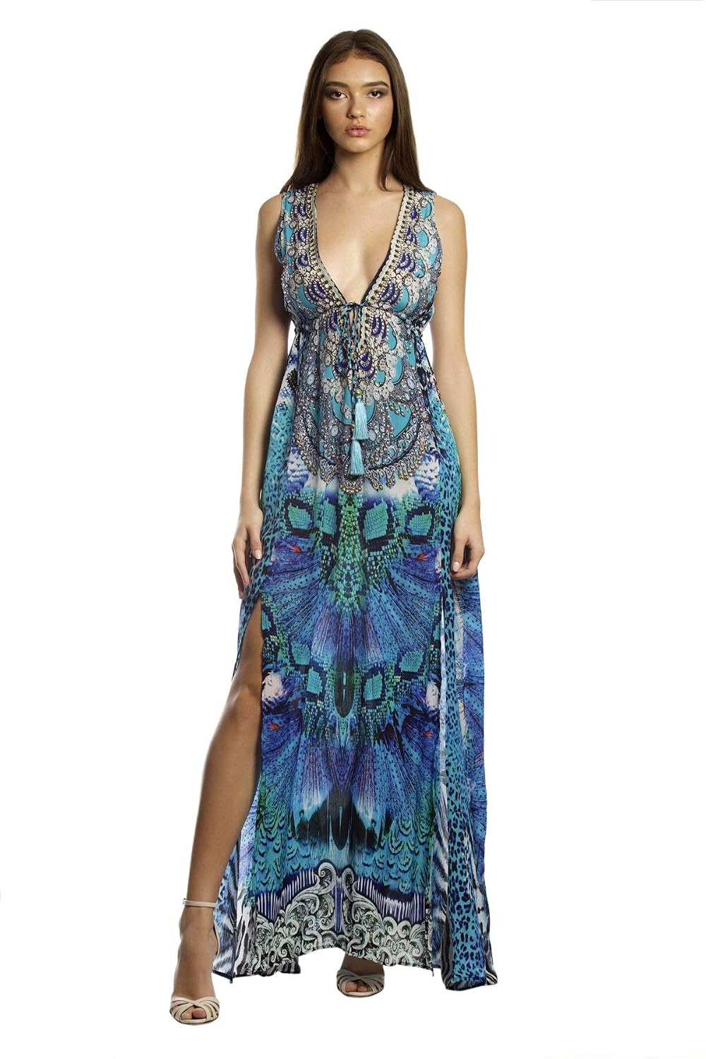 Designer Sleeveless Maxi Dress La Moda 