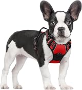 rabbitgoo Dog Harness Small No Pull Adjustable Reflective Red S
