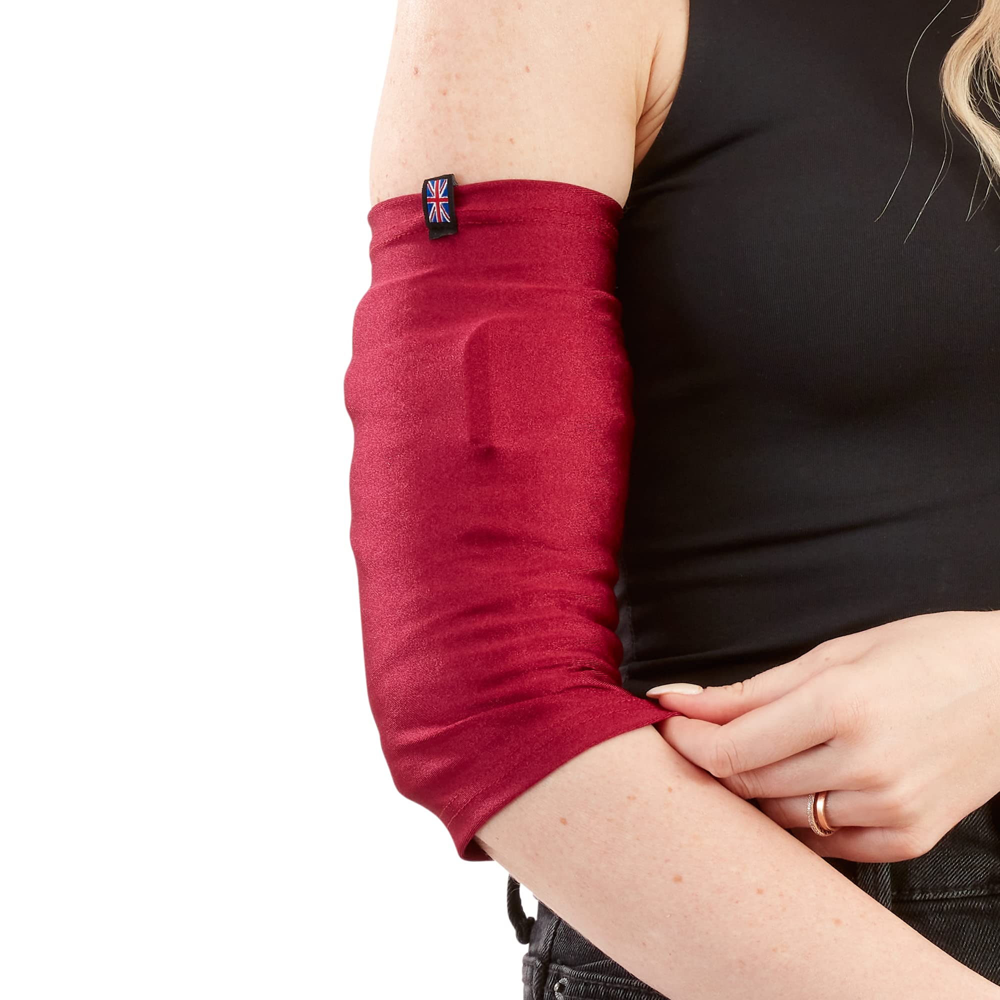 LimbO PICC Line Sleeve - Cover PICC line & Midline | Soft, breathable, stretchy lycra | Unisex (XS, Burgundy)