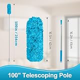 Fogray 2026 Upgraded Extendable Feather Duster Telescopic Soft Silicone Cap Sky view 3