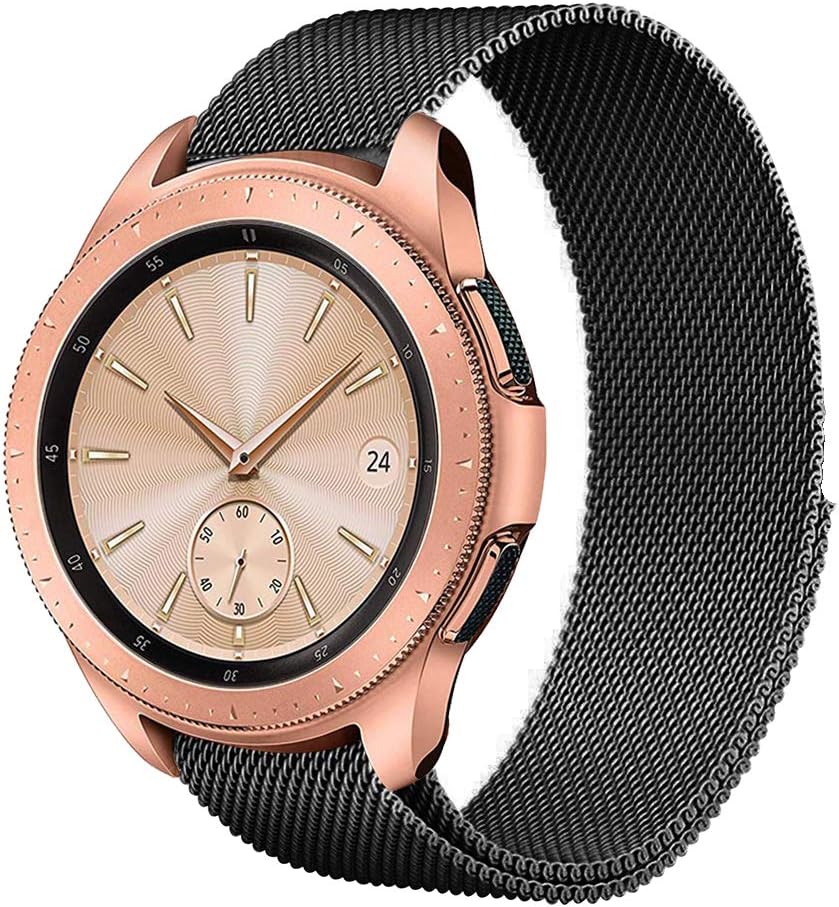 Urtone Strap for Samsung Galaxy Watch 42mm, Metal Strap Replacement Bracelet Watch Strap for Vivoactive 3/Galaxy Watch 42mm/ Galaxy Watch Active/Gear S2