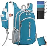 Seektop Expandable Small Hiking Backpack 12L-15L Lightweight Packable Waterproof Daypack with Phone Pocket for Women Men