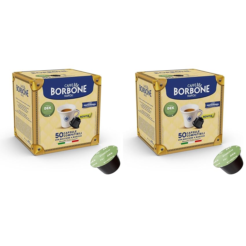 Caffè Borbone Miscela Decaffeinata - 50 capsule - Compatibili con le Macchine Nescafè®*