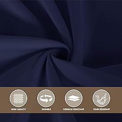 sancua Round Tablecloth 120 Inch Diameter, 8 Pack
