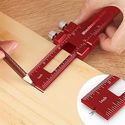 Violetfox Woodworking Ruler, 3Pcs Precision Pocket