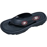 ZORIZ Collegiate Golf Sandals - Team Thong Flip Flops with Removable Spikes | Show off your college colors out on the course - Deeper heel cups, higher sidewalls and reinforced toe posts hold feet firmly