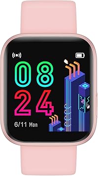 Amazon Co Jp スマートウォッチ フルタッチスクリーン スマートブレスレット 歩数計 心拍数 電話着信通知 Ios Android対応 日本語対応 アプリ通知 音楽制御 カメラ遠隔操作 左右スライド操作 Ip67防水 天気予報 1 33インチ壁紙編集可tft画面 ローズゴールド スポーツ