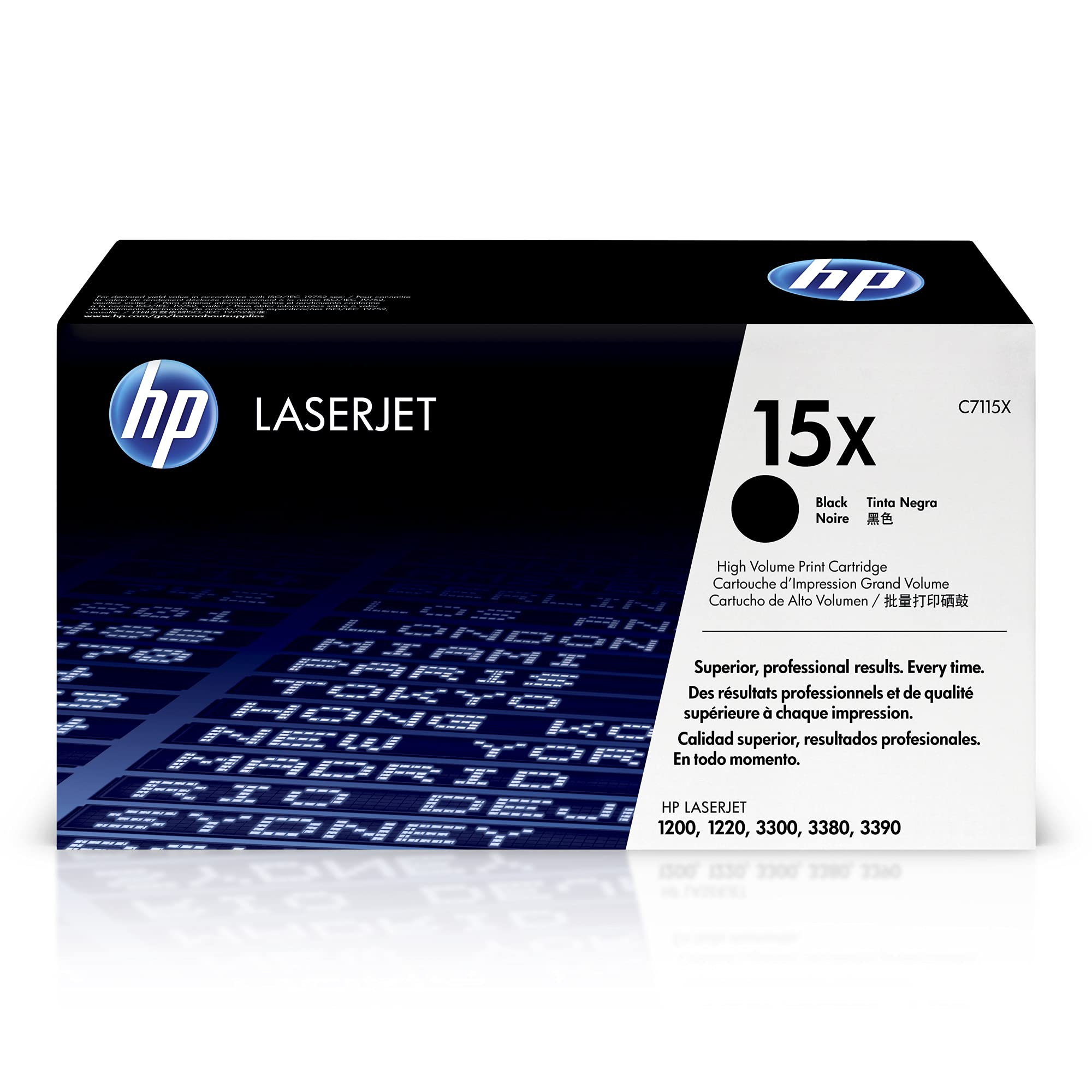 HP C7115X 15X High Yield Original LaserJet Toner Cartridge, Black, Single Pack