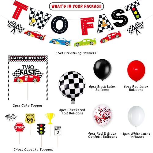 Cars Themed Birthday Party Decorations Race Car Birthday Party Supplies Checkered Flags Racing Happy Cars Birthday Decorations